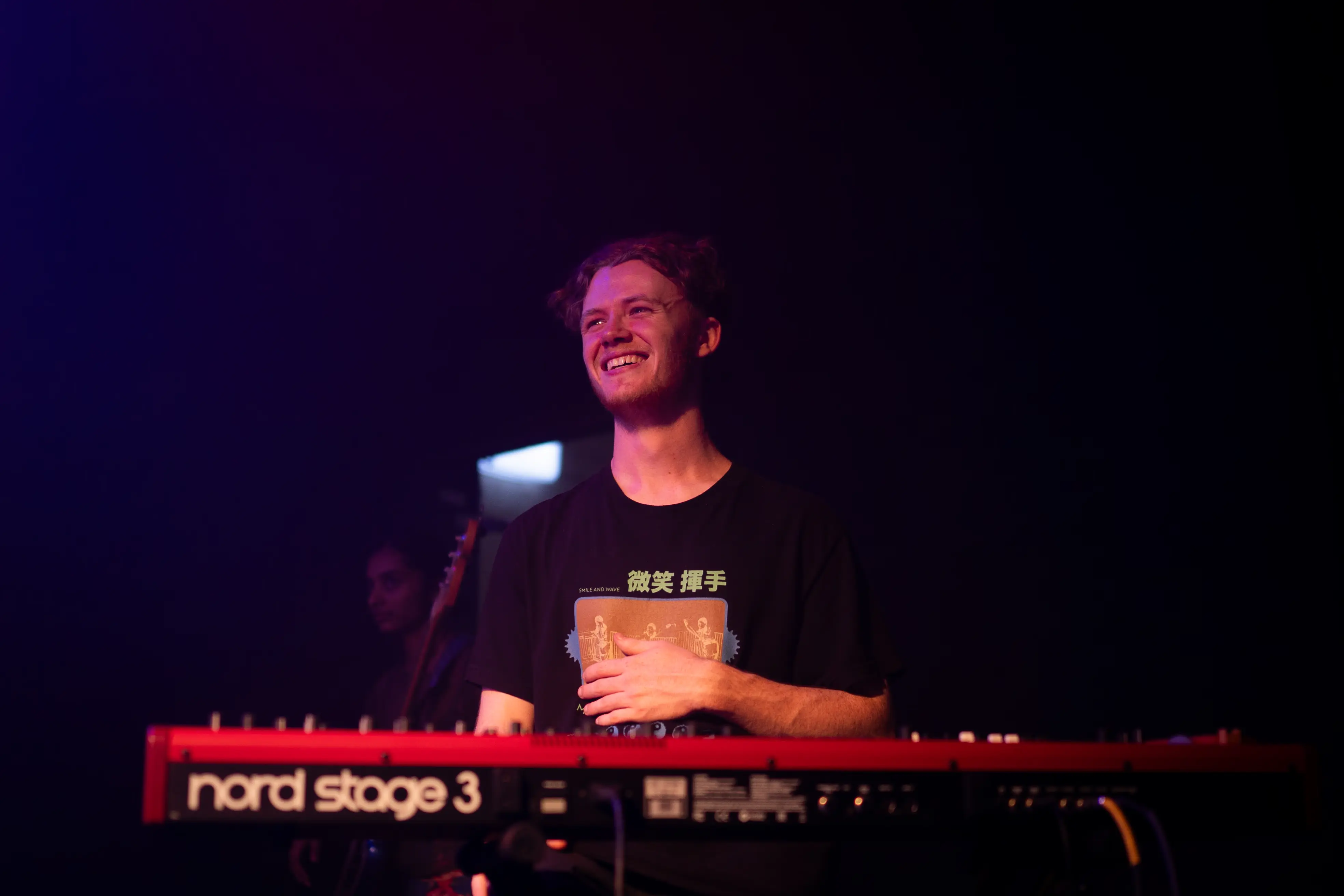 Iliya performing live on the keyboard